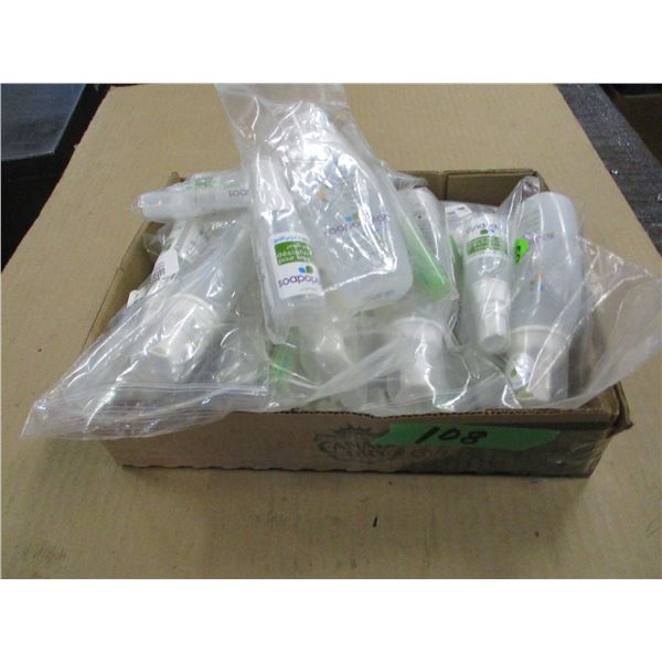 FLAT C/W LIQUID SOAP, HAND SANITIZER, ETC