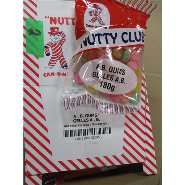 SHELF PULLS (AS IS):  A&B GUMS (12 X 180G) - PER CASE
