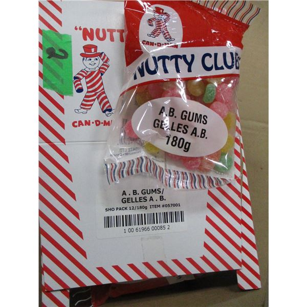 SHELF PULLS (AS IS):  A&B GUMS (12 X 180G) - PER CASE