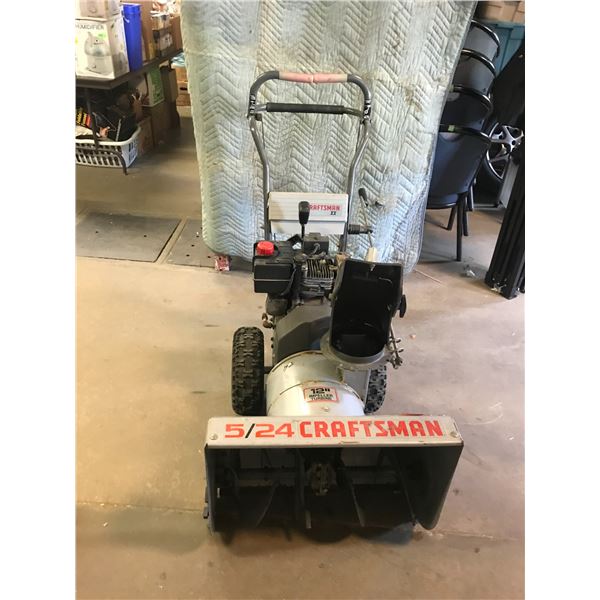 CRAFTSMAN 5 HP 24  ELECTRIC START SNOW BLOWER