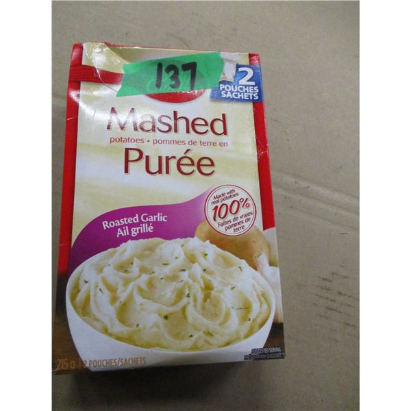 SHELF PULLS (AS IS):  MASHED POTATOES (215G) - BOX