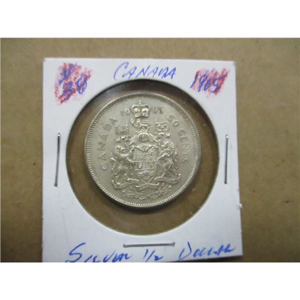 1965 CANADA SILVER HALF DOLLAR