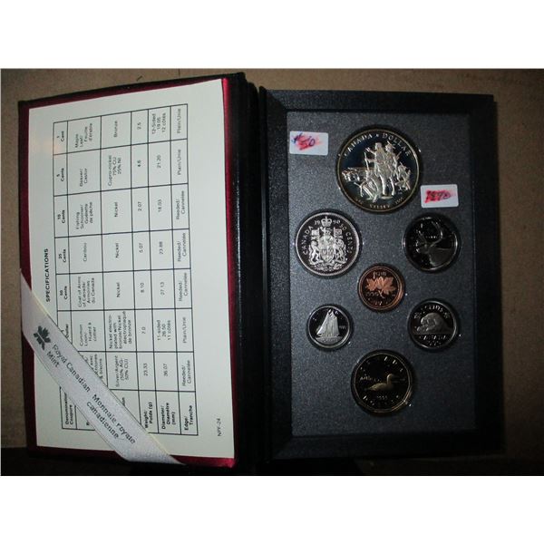 1990 PROOF CASED KELSEY SILVER DOLLAR COIN SET