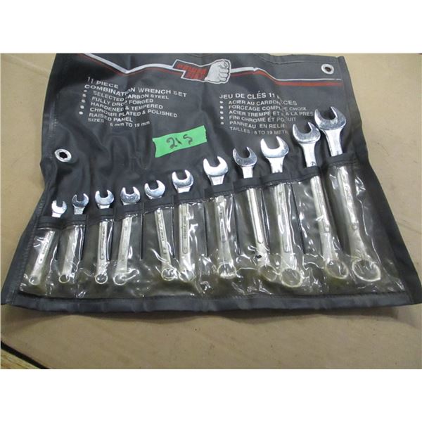 11 PIECE METRIC WRENCH SET (6MM - 19MM)