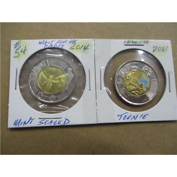 2014 MINT SEALED (WAIT FO ME DADDY) & 2021 INSULIN PROOF TOONIES