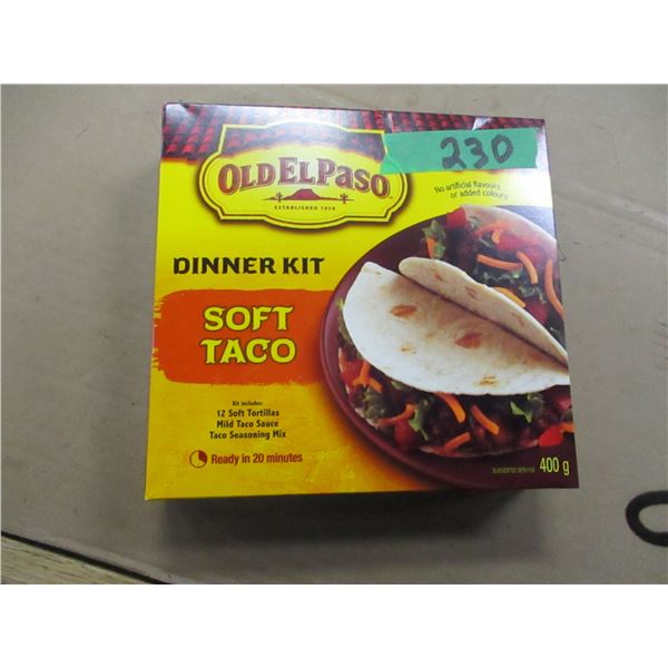 SHELF PULLS (AS IS0:  EL PASO SOFT TACO DINNER KIT