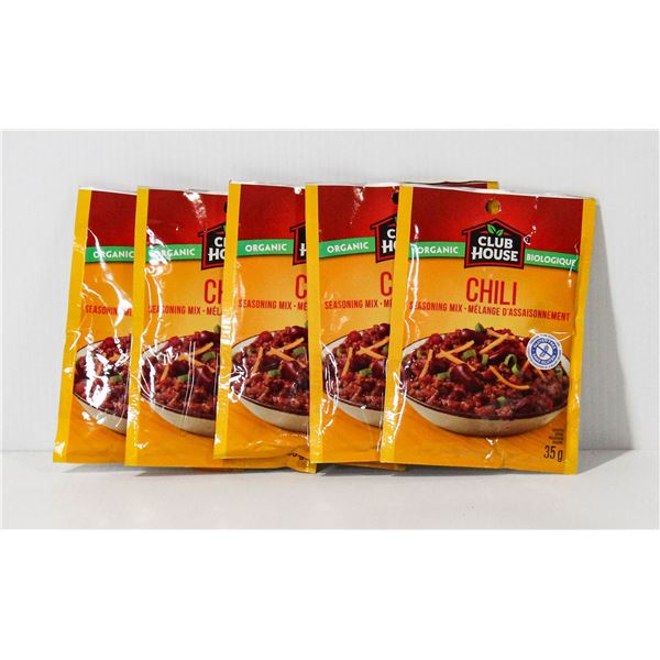 5PKS CLUB HOUSE CHILI SEASONING MIX - 35G PER