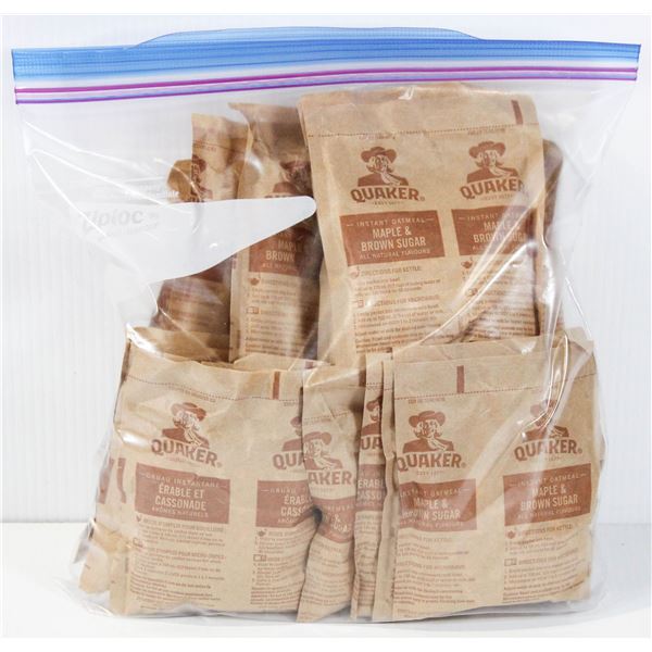 20 PACK QUAKER INSTANT OATMEAL MAPLE & BROWN SUGAR