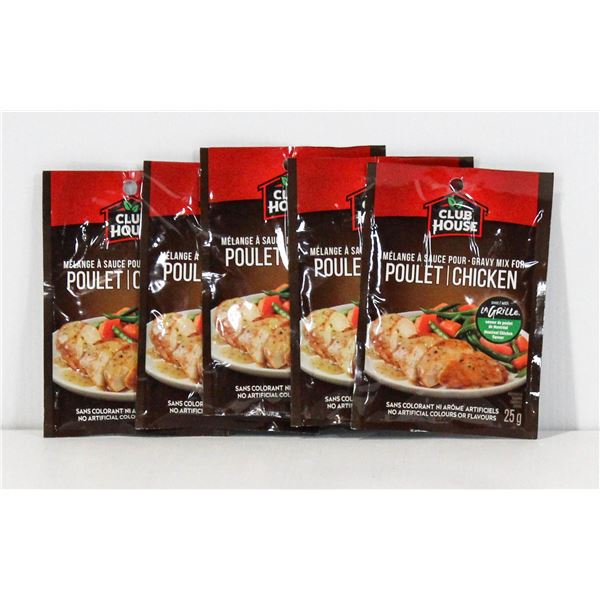 5PKS CLUB HOUSE CHICKEN GRAVY MIX - 25G PER