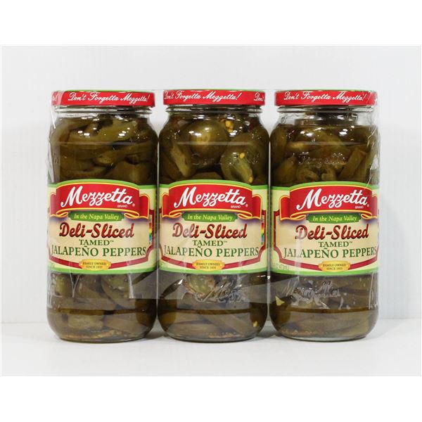 3 DELI-SLICED MEZZETTA JALAPENO PEPPERS