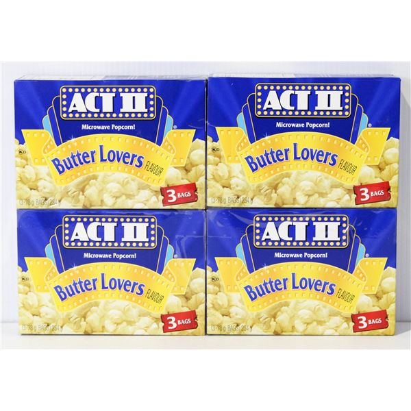 4 PKS ACT II BUTTER LOVERS POPCORN