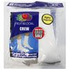 Image 1 : FRUIT OF THE LOOM WHITE & GREY MEN'S CREW SOCKS