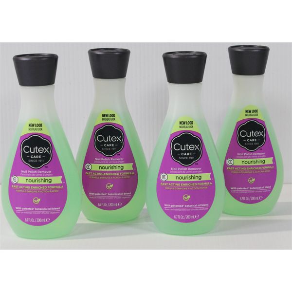 4 CUTEX CARE NAIL POLISH REMOVER - NOURISHING