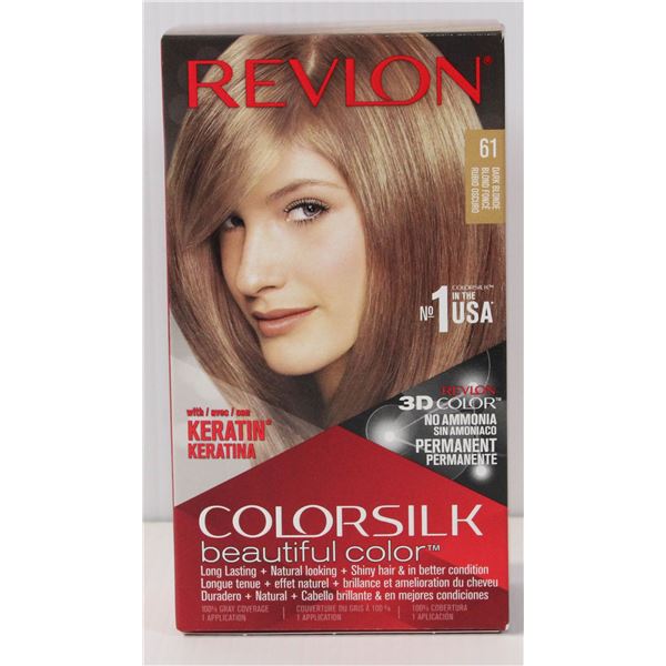 #61 DARK BLONDE REVLON COLORSILK HAIR COLOR 