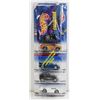 Image 1 : HOT WHEELS 2000 COLLECITON 4 PACK WITH COLLECTOR BOOK - METALLIC BLUE