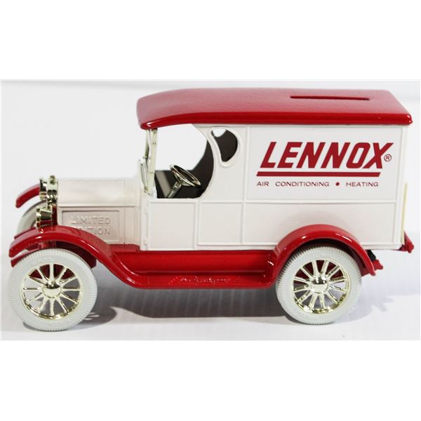 1923 1/2 TON TRUCK DIECAST BANK LENNOX 