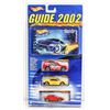 Image 1 : HOT WHEELS 2002 COLLECTION 3 PACK WITH COLLECTOR BOOK - RED HOTWHEELS
