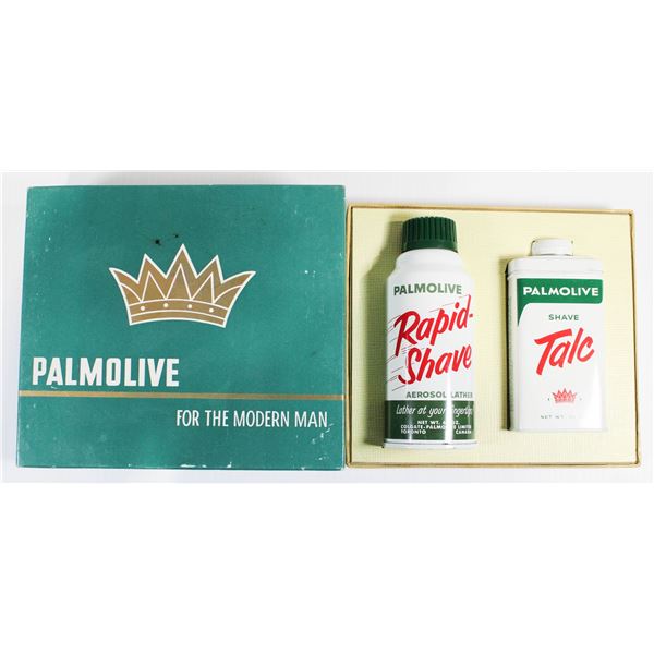 VINTAGE PALMOLIVE MEN'S SHAVE SET