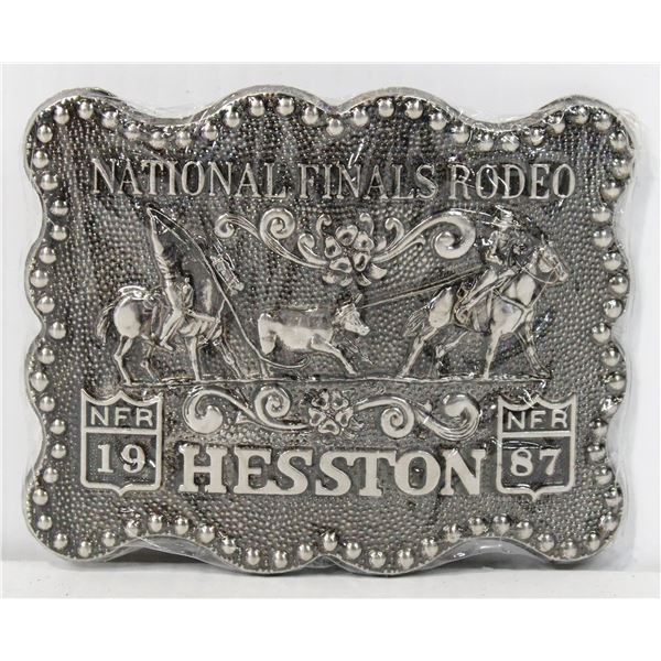 1987 HESSTON NATIONAL FINAL BELT BUCKLE