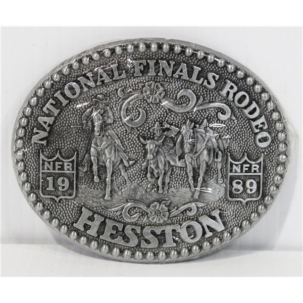 1989 HESSTON NATIONAL FINAL BELT BUCKLE