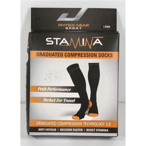 STAMINA GRADUATED COMPRESSION SOCKS - SMALL