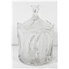 Image 1 : CRYSTAL LIDDED DECORATIVE JAR APPROX. 8 1/2" H