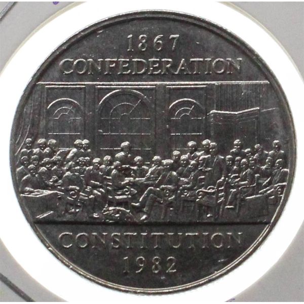 1867 - 1982 CANADA CONF. - CONSTITUTION DOLLAR