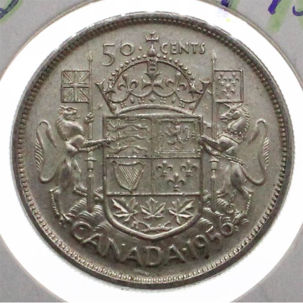 1956 CANADA SILVER HALF DOLLAR