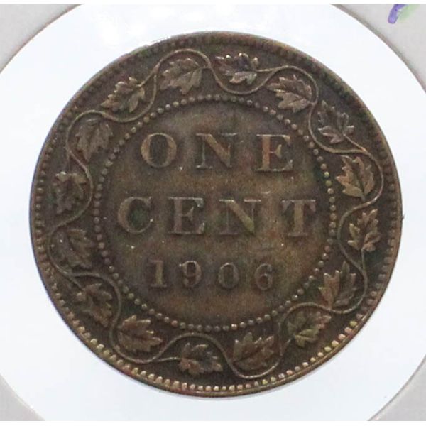 1906 CANADA KING EDW. VII LARGE PENNY COIN