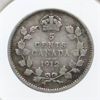 Image 1 : 1912 CANADIAN SILVER 5 CENT COIN