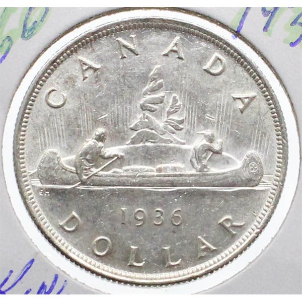 1936 CANADA VOYAGER SILVER DOLLAR