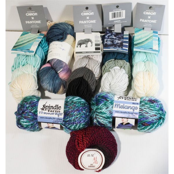 ASST. YARN SKEINS CARON X PANTONE ETC.