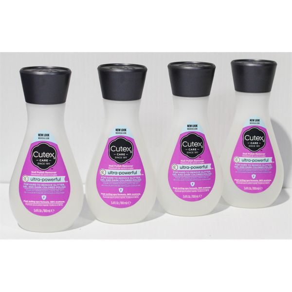 4 CUTEX CARE NAIL POLISH REMOVER ULTRA POWERFUL 100ML