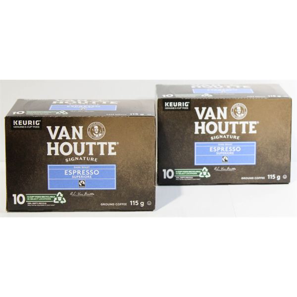 2 BXS VAN HOUTTE ESPRESSO COFFEE PODS