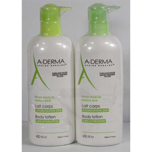 2 A-DERMA 24HR HYDRATION BODY LOTION