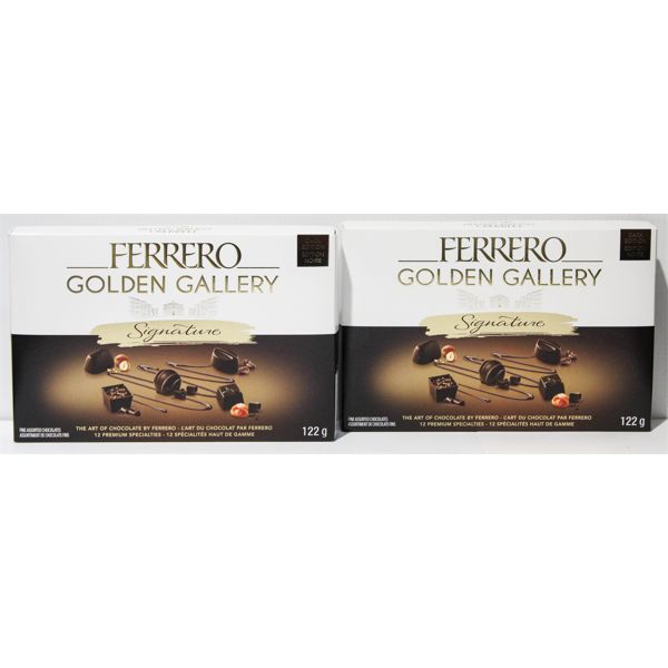 2 BXS FERRERO GOLDEN GALLERY CHOCOLATES DARK ED.