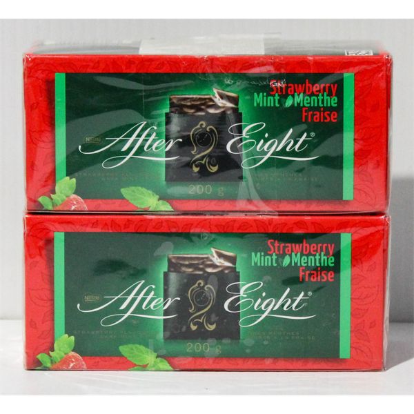 2 BXS NESTLE AFTER EIGHT STRAWBERRY MINT CHOCOLATES 