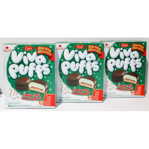 3 BXS DARE VIVA PUFFS CANDY CANE COOKIES