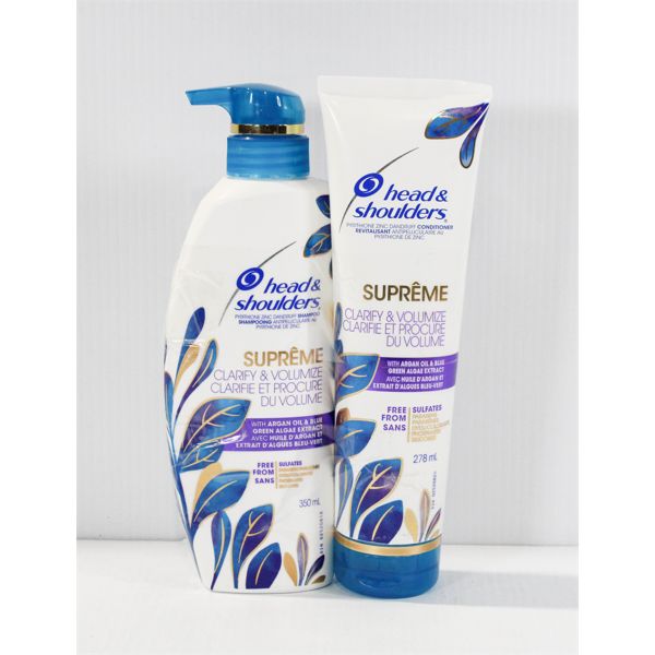 HEAD & SHOULDERS SUPREME SHAMPOO AND CONDITIONER