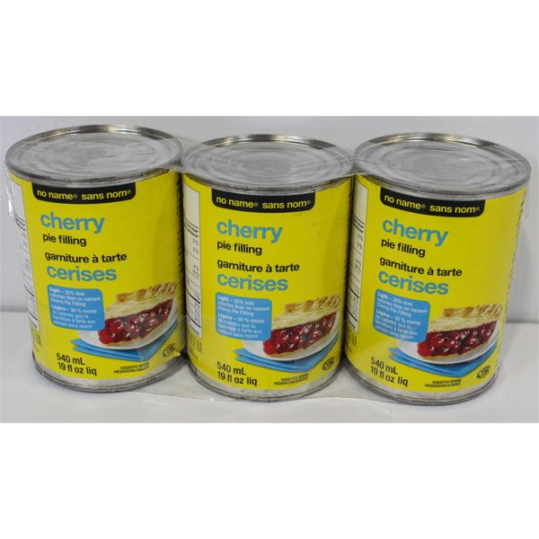 3 CHERRY PIE FILLING - 540ML EA