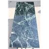 Image 2 : DARK GREEN MARBLE TOPPED TABLE APPROX. 55"L X 22"W