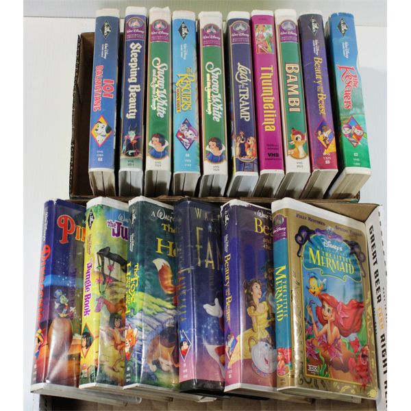 COLLECTIBLE DISNEY VHS MOVIES