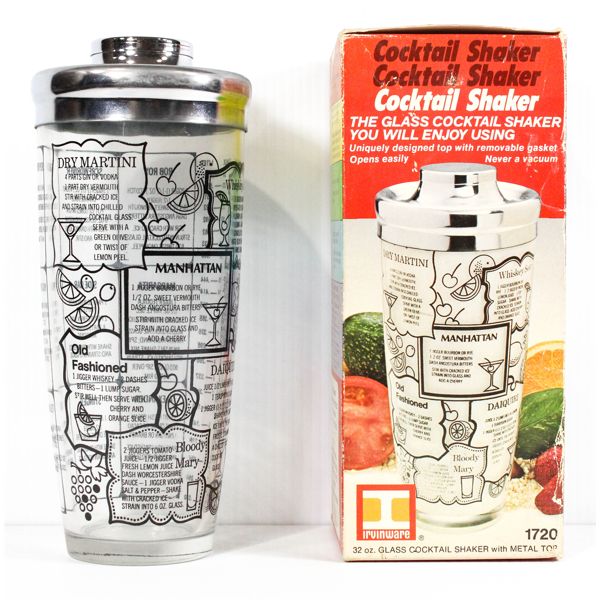 VINT. 32OZ IRVINWARE COCKTAIL SHAKER