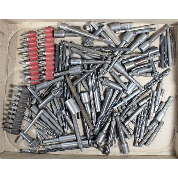 LOT OF ASSORT. SCREW DRIVER / DRILL BITS