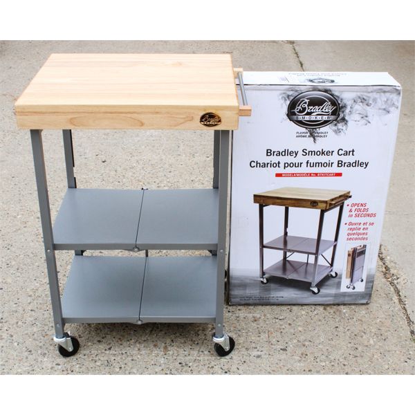 NEW BRADLEY SMOKER FOLDABLE KITCHEN CART