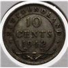 Image 1 : NEWFOUNDLAND 1942 SILVER 10 CENT COIN