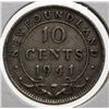 Image 1 : NEWFOUNDLAND 1941 SILVER 10 CENT COIN