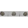 Image 2 : 3 SILVER NEWFOUNDLAND 10 CENT COINS