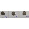 Image 1 : 3 SILVER NEWFOUNDLAND 10 CENT COINS