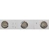 Image 2 : 3 SILVER NEWFOUNDLAND 10 CENT COINS